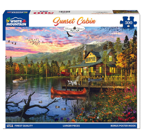 Puzzle Sunset Cabin