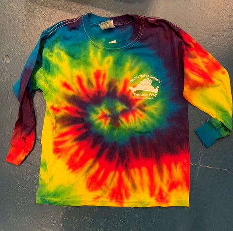 Lazy Frog Long Sleeve Tie Dye Youth
