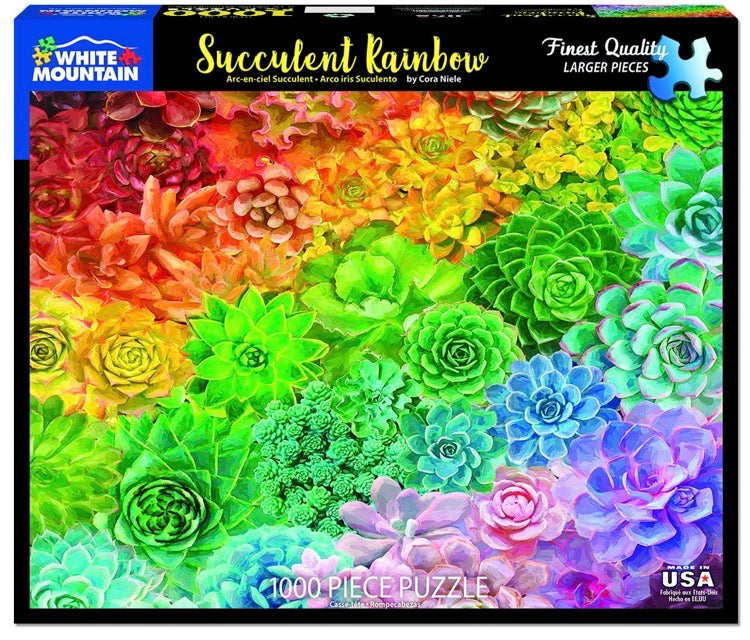 Puzzle Succulent Rainbow