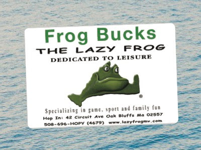 Lazy Frog Gift Card