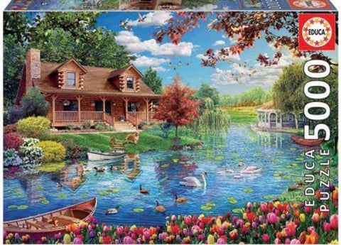 Puzzle Lake House
