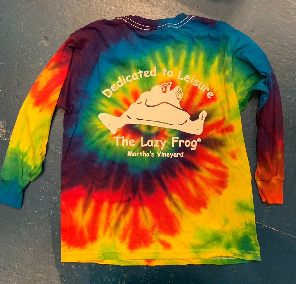 Lazy Frog Long Sleeve Tie Dye Youth – The Lazy Frog